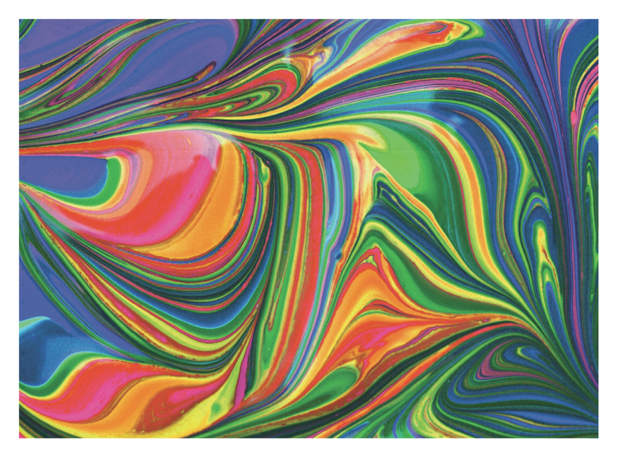 Abstract Paint Rainbow