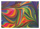 Abstract Paint Rainbow