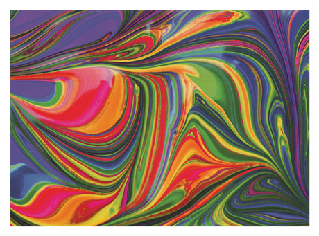 Abstract Paint Rainbow