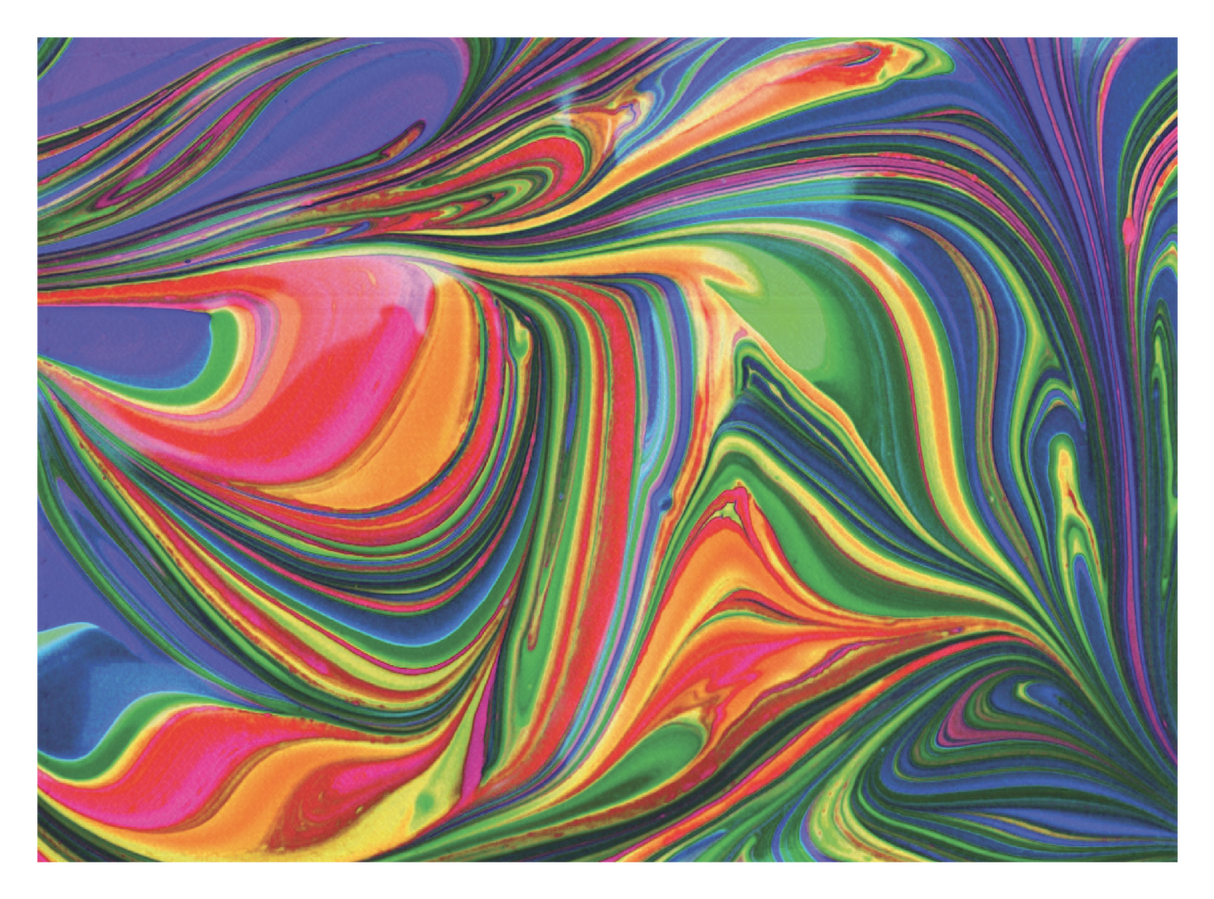 Abstract Paint Rainbow