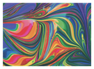 Abstract Paint Rainbow