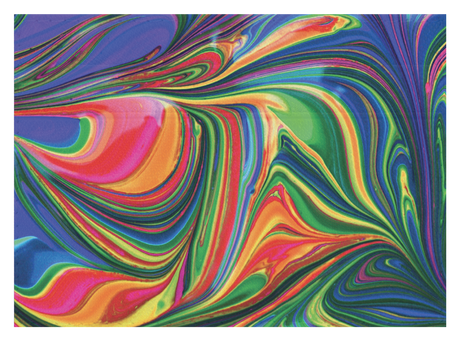 Abstract Paint Rainbow