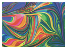 Abstract Paint Rainbow