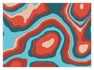 TopographyTeal and Red