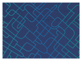 Abstract Pattern Blue