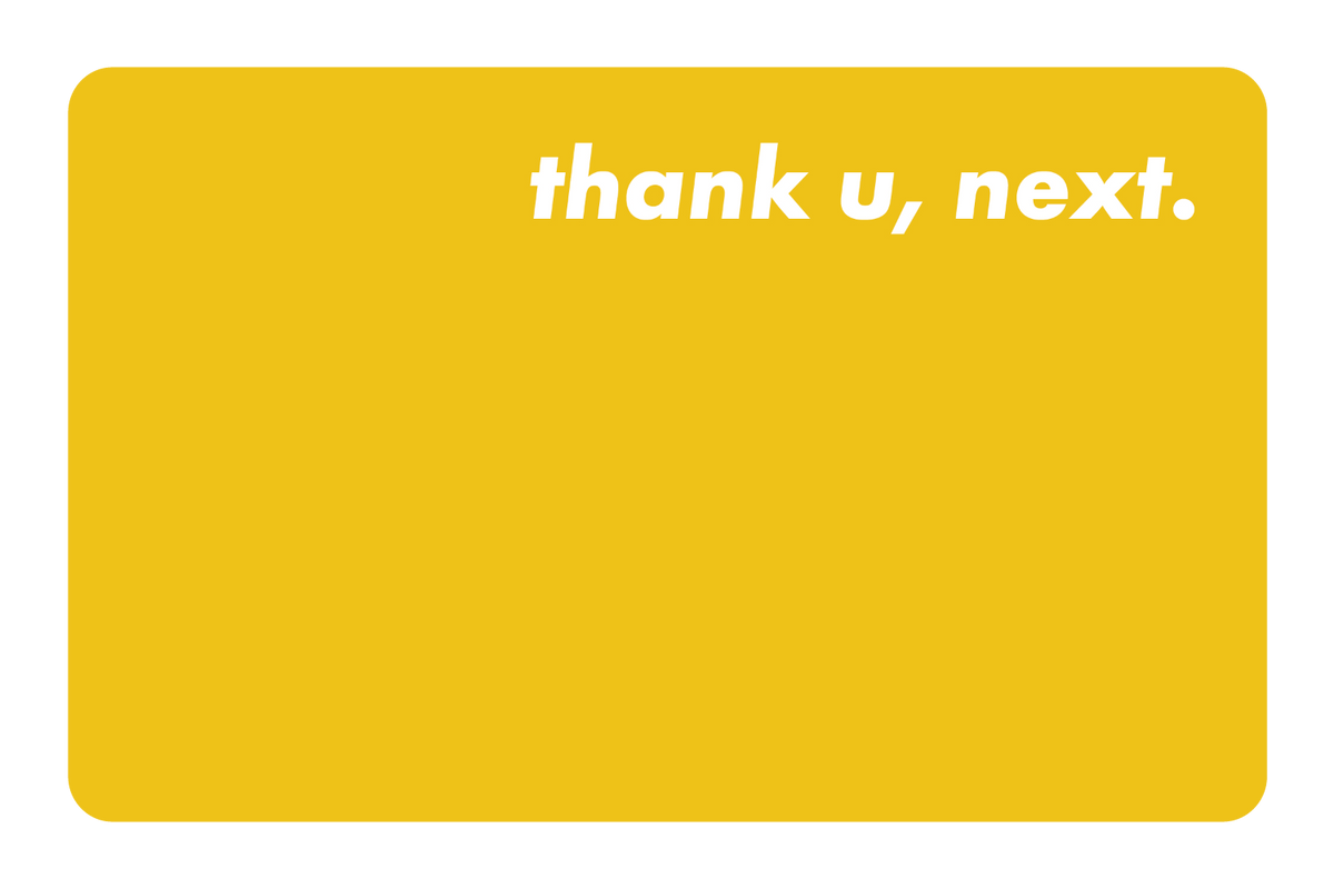 Thank u next