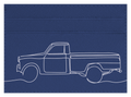 Pick Up Truck Line Art