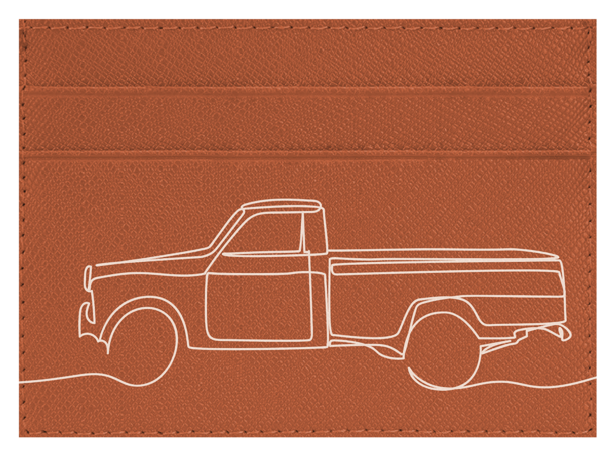 Pick Up Truck Line Art