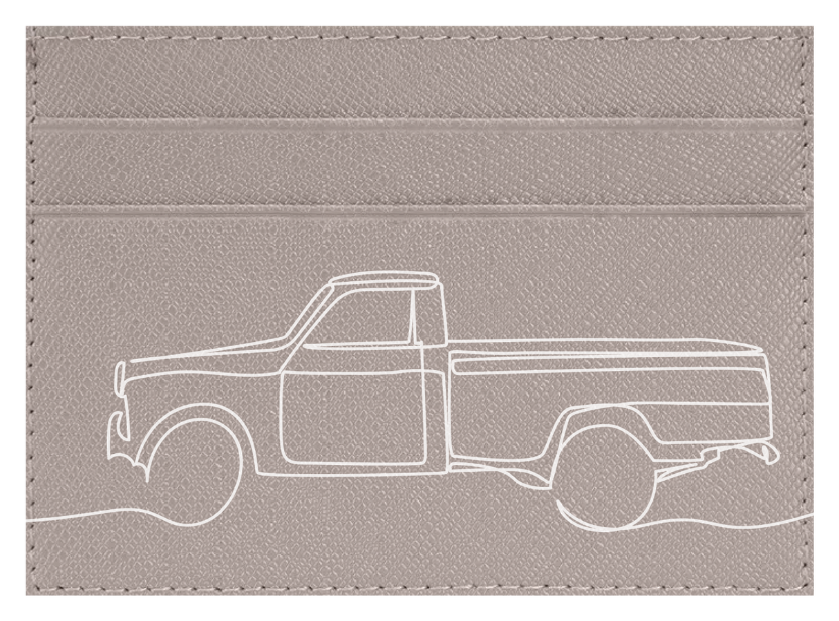 Pick Up Truck Line Art