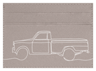 Pick Up Truck Line Art