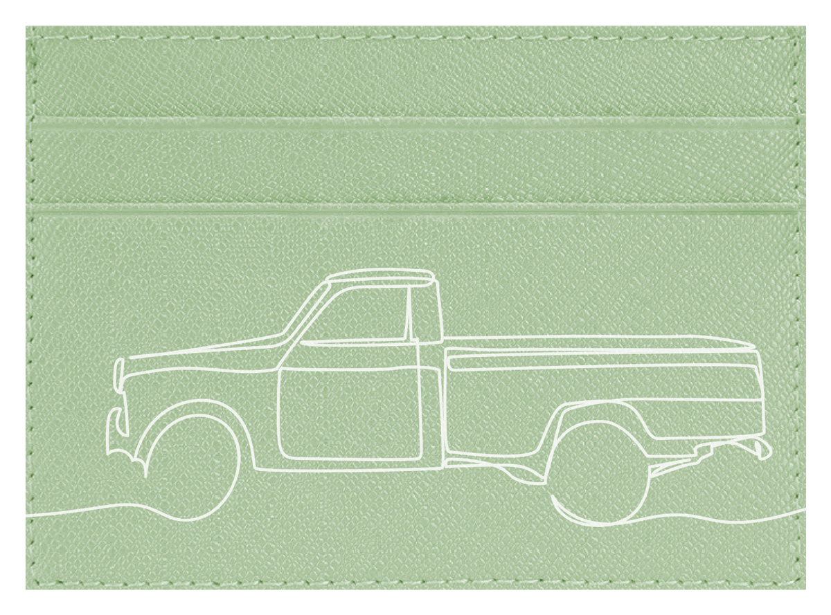 Pick Up Truck Line Art