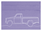 Pick Up Truck Line Art