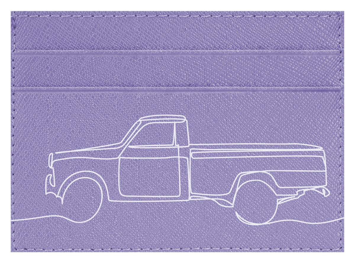 Pick Up Truck Line Art