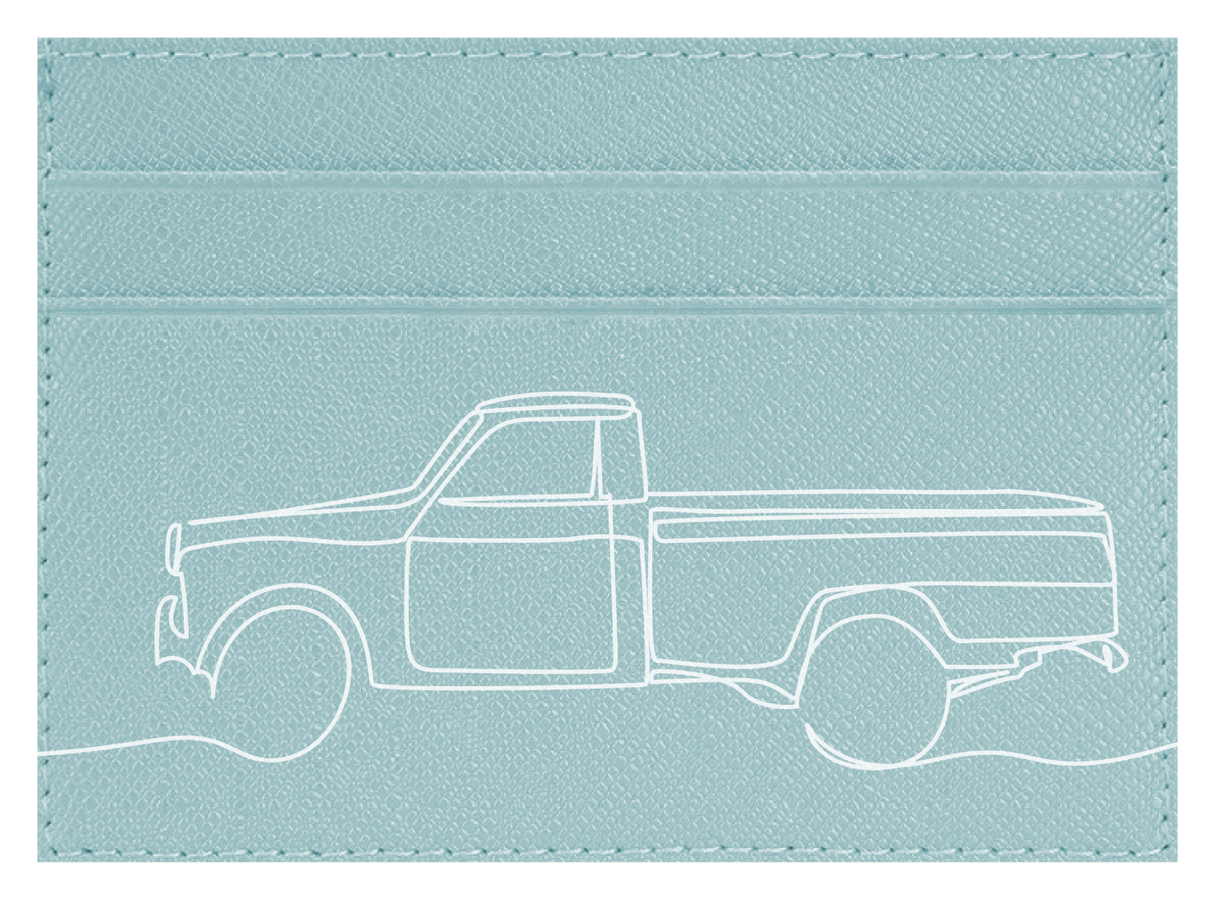 Pick Up Truck Line Art