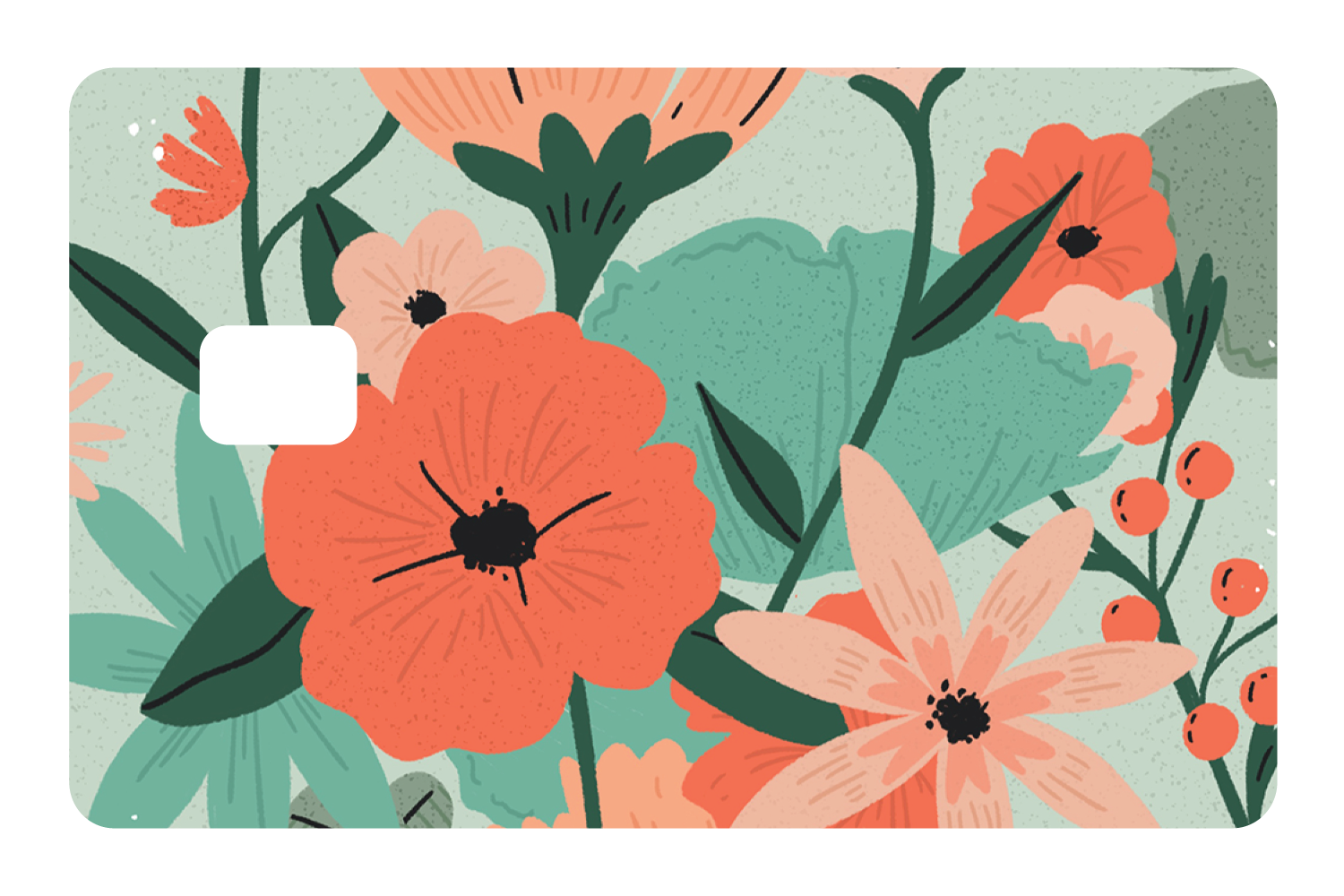 Orange Floral