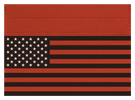 USA Flag Black