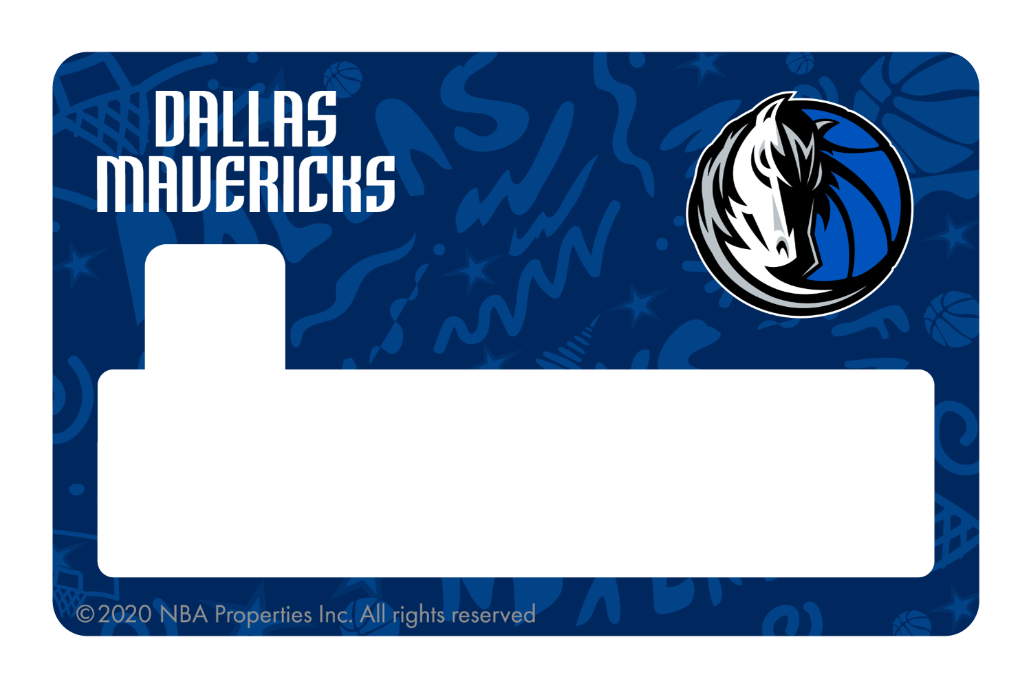 Credit Debit Card Skins | Cucu Covers - Customize Any Bank Card - Dallas Mavericks: Luka Doncic, Full Cover w/ Window / Small Chip