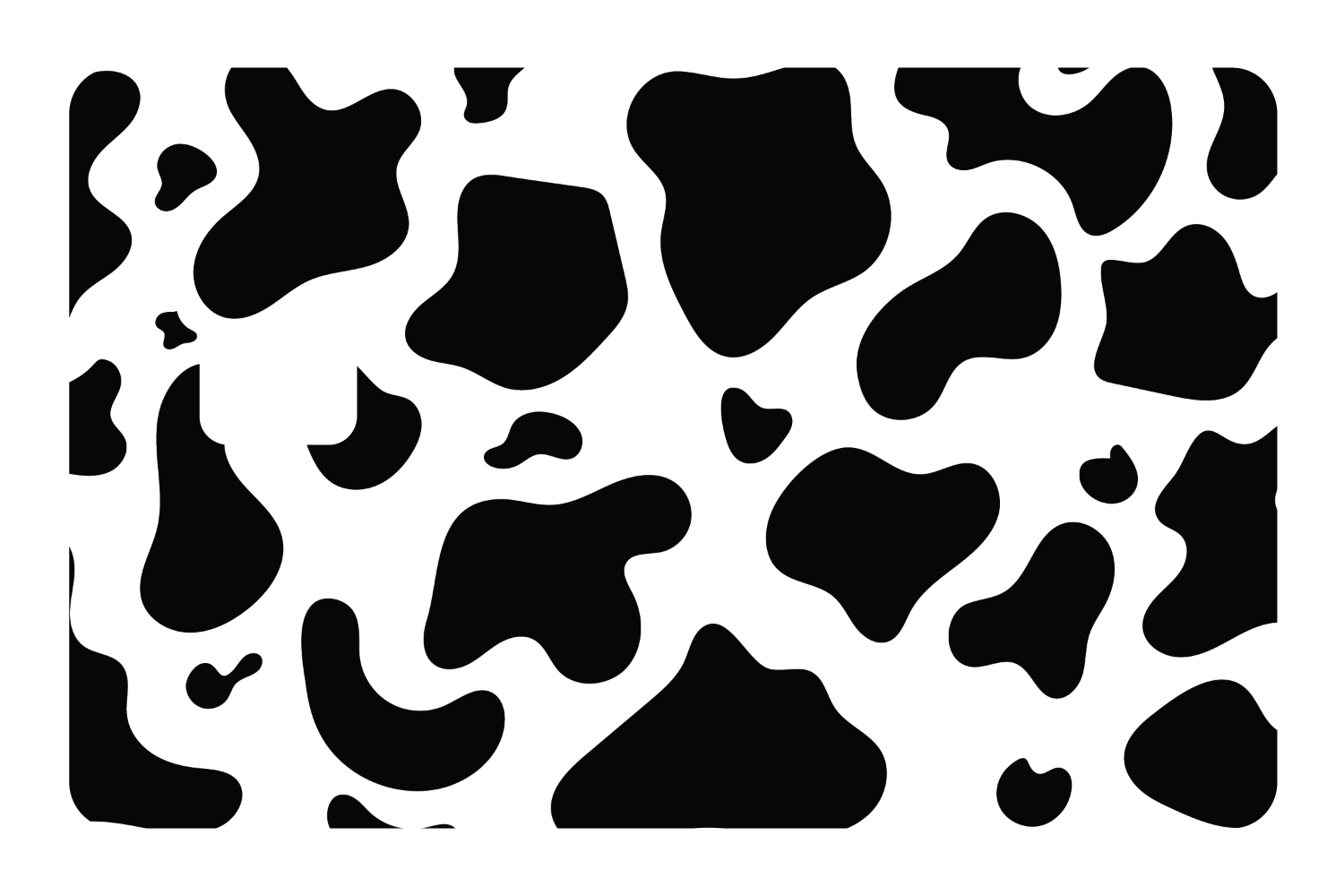 Cow Print Pattern Corner Cow Pattern