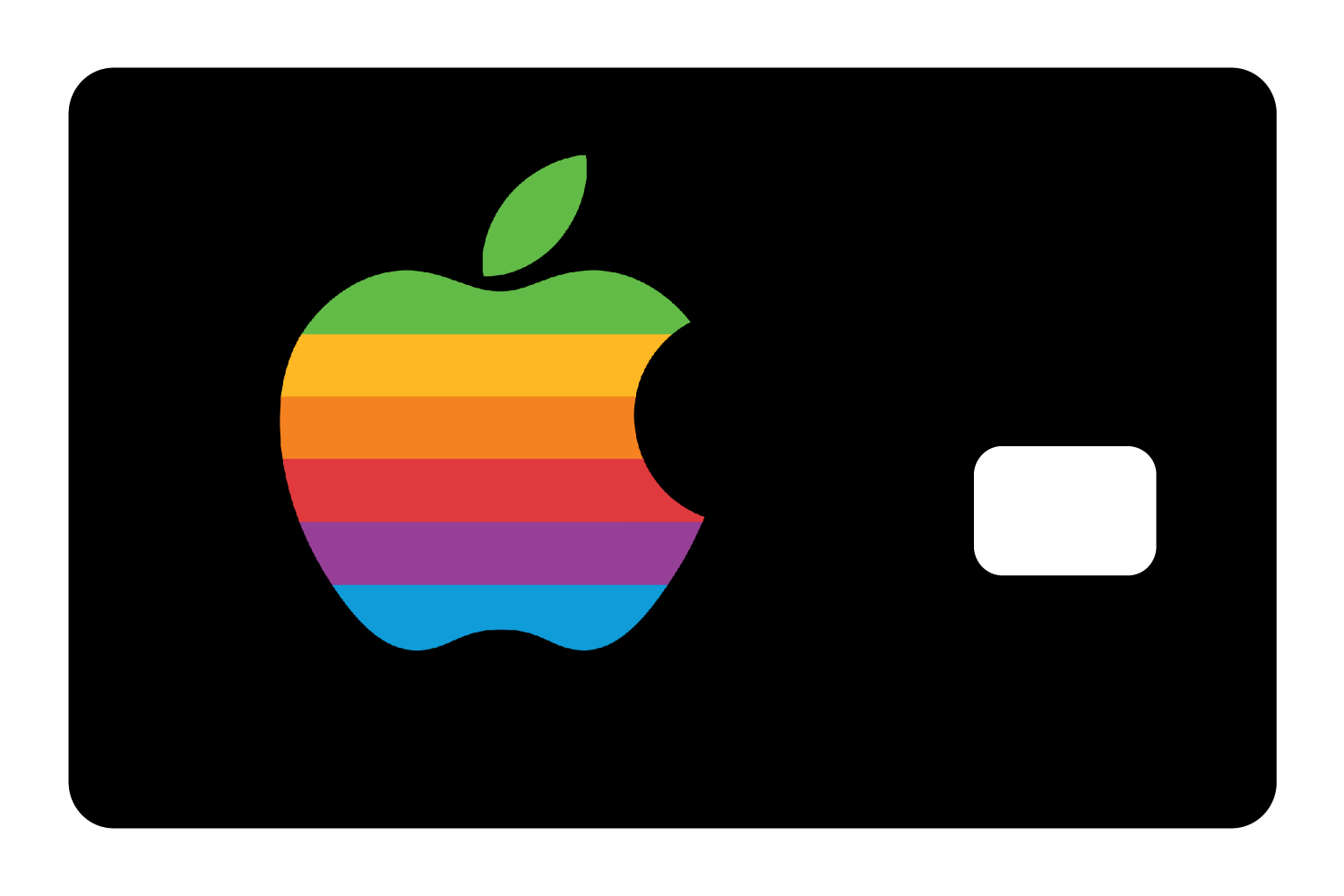 Apple Rainbow Logo: Black
