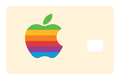 Apple Rainbow Logo: Beige