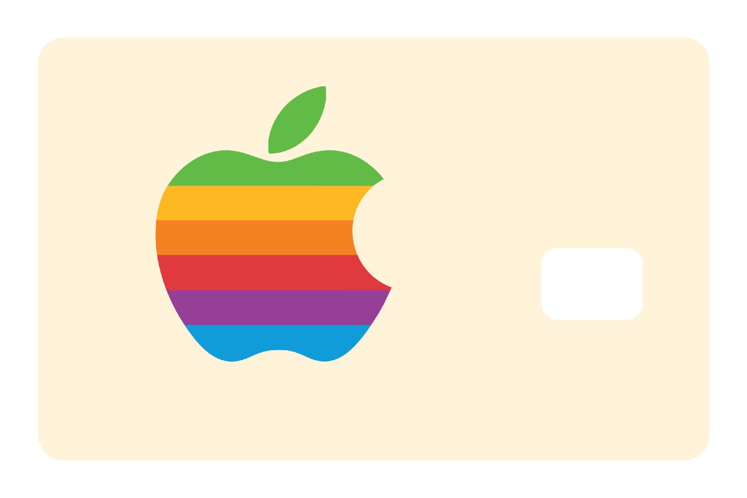 Apple Rainbow Logo: Beige