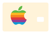 Apple Rainbow Logo: Beige