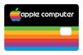 Apple Computer Stripes: Black