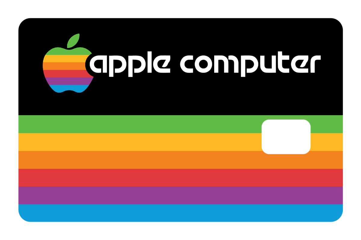 Apple Computer Stripes: Black