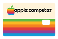 Apple Computer Stripes: Beige