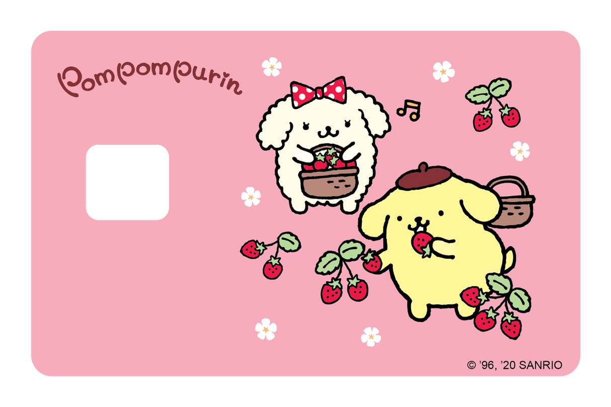 Picking Strawberrys - Card Covers - Sanrio: Pompompurin - CUCU Covers