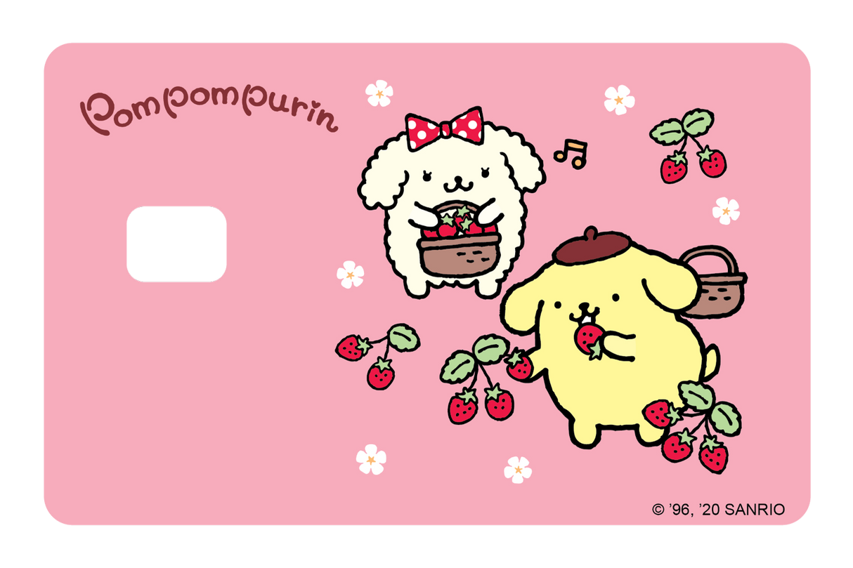 Picking Strawberrys - Card Covers - Sanrio: Pompompurin - CUCU Covers