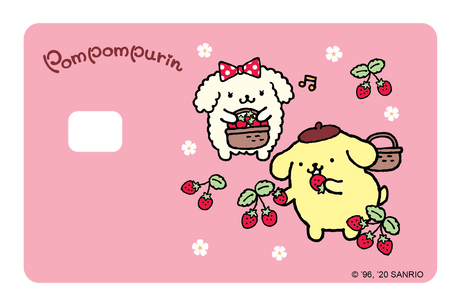 Picking Strawberrys - Card Covers - Sanrio: Pompompurin - CUCU Covers