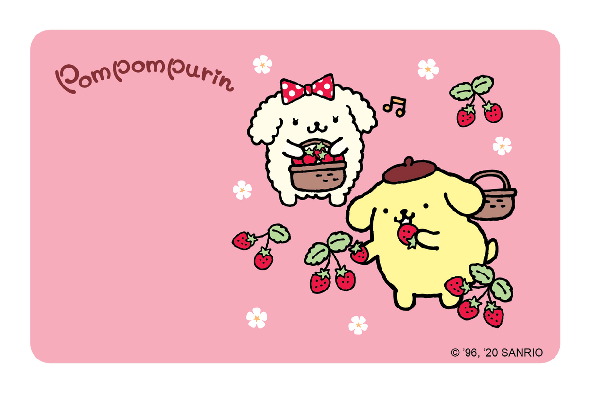 Picking Strawberrys - Card Covers - Sanrio: Pompompurin - CUCU Covers