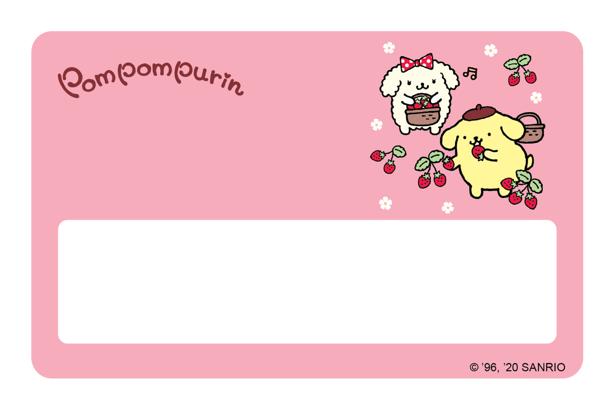 Picking Strawberrys - Card Covers - Sanrio: Pompompurin - CUCU Covers