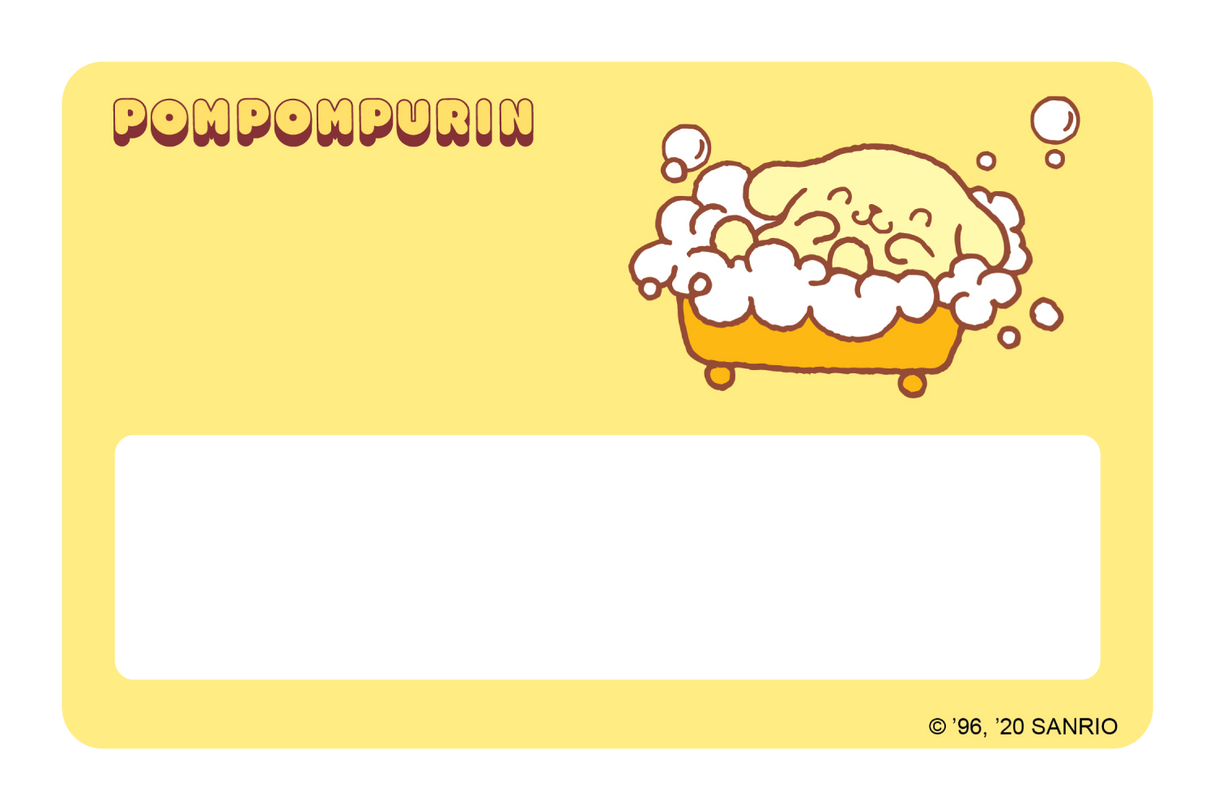 Bath Time - Card Covers - Sanrio: Pompompurin - CUCU Covers