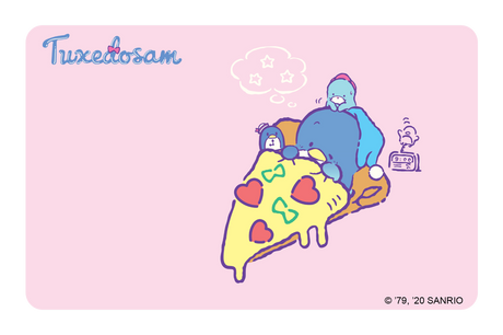 Pizza Dreams - Card Covers - Sanrio: Tuxedosam - CUCU Covers