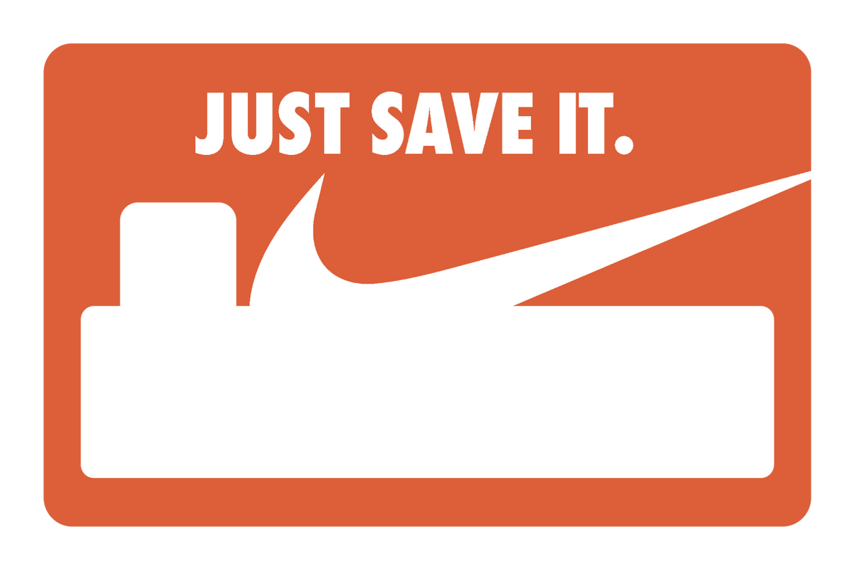 Just Save It. Orange - Card Covers - Originals - CUCU Covers