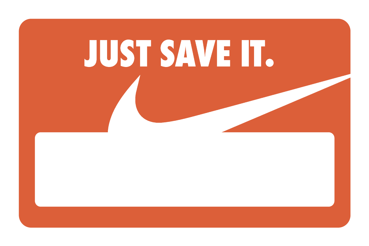 Just Save It. Orange - Card Covers - Originals - CUCU Covers