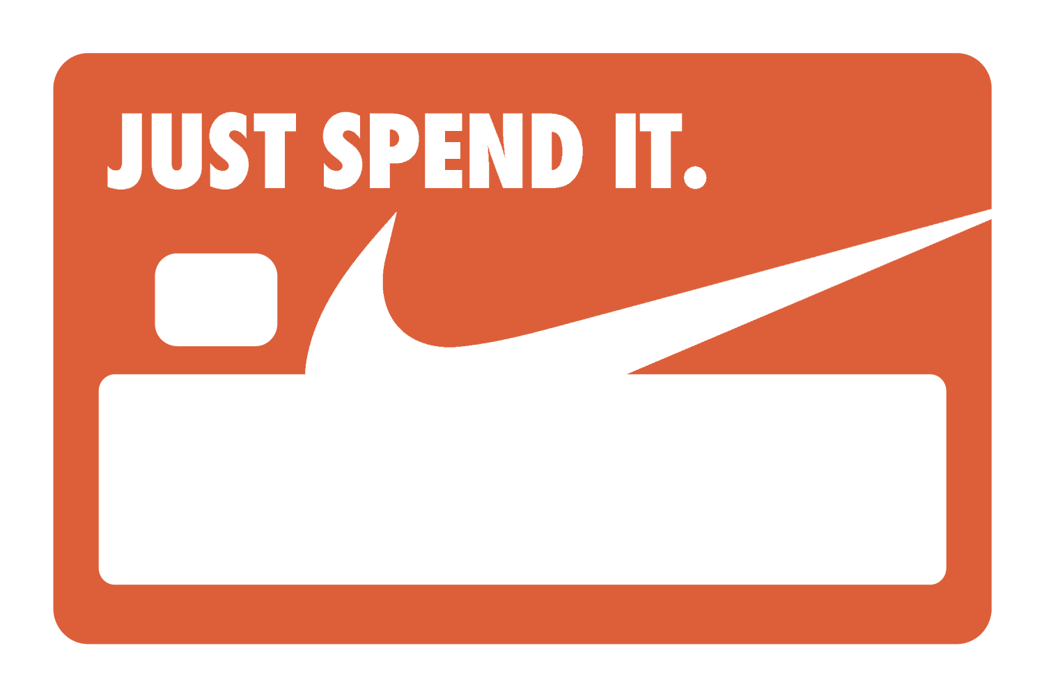 Just Spend It. Orange - Card Covers - Originals - CUCU Covers