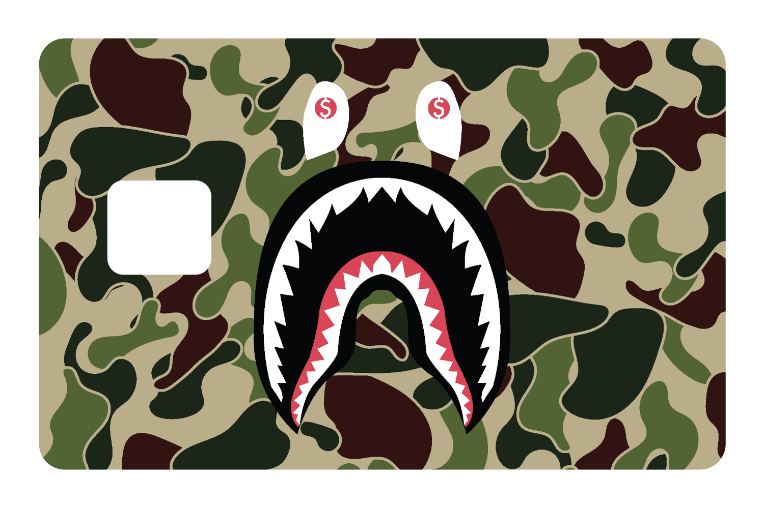 Supreme Shark Logo 3d mon