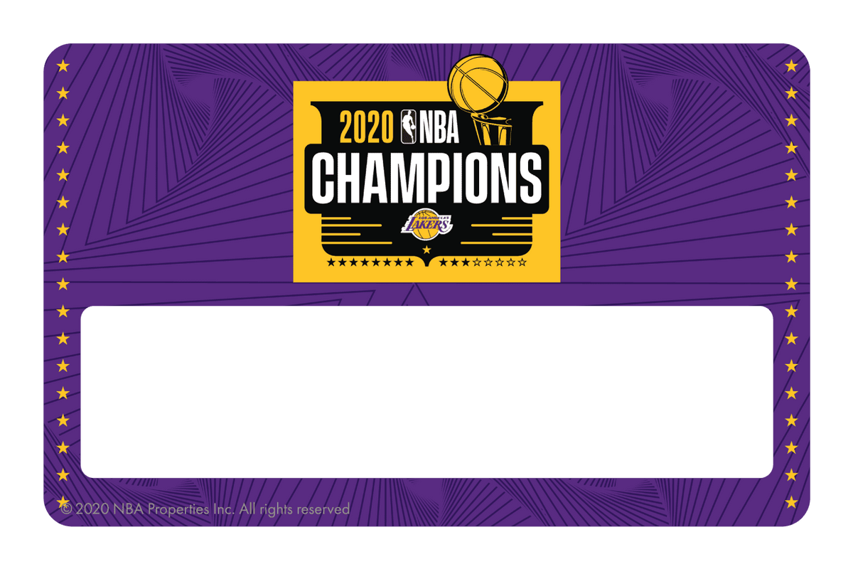 2020 NBA Champions: Los Angeles Lakers (P) - Card Covers - NBALAB - CUCU Covers