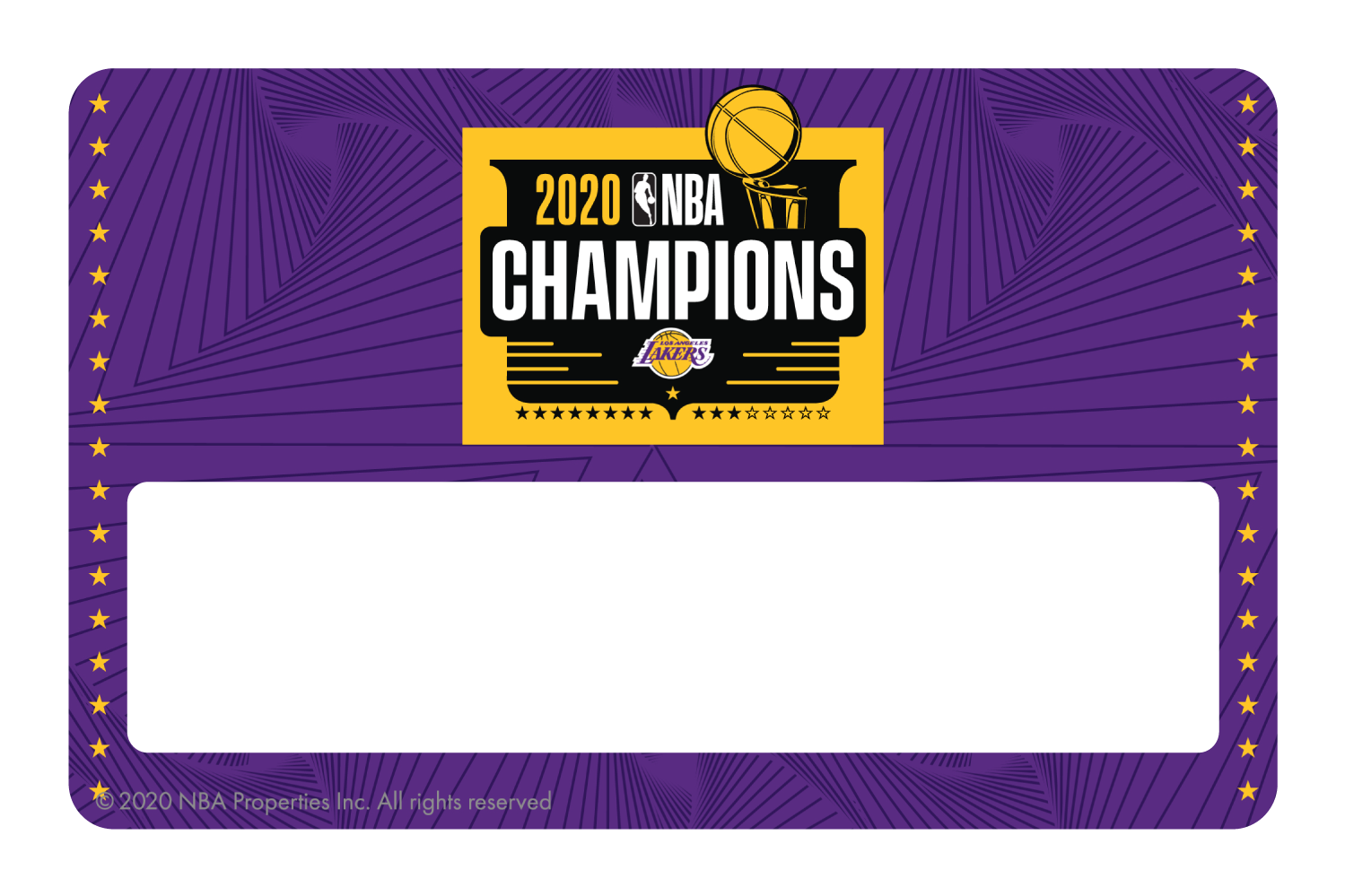 2020 NBA Champions: Los Angeles Lakers (P)