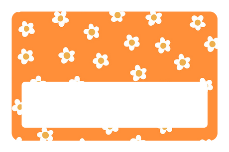Orange Flowers - Card Covers - Charly Clements - CUCU Covers