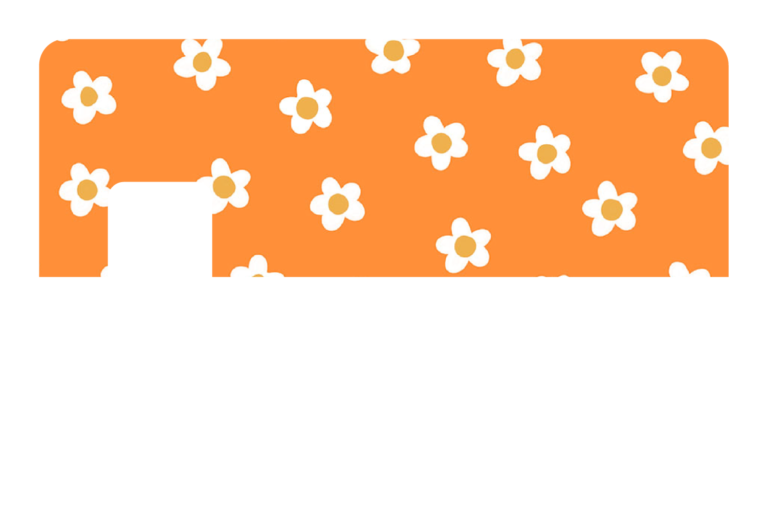 Orange Flowers - Card Covers - Charly Clements - CUCU Covers
