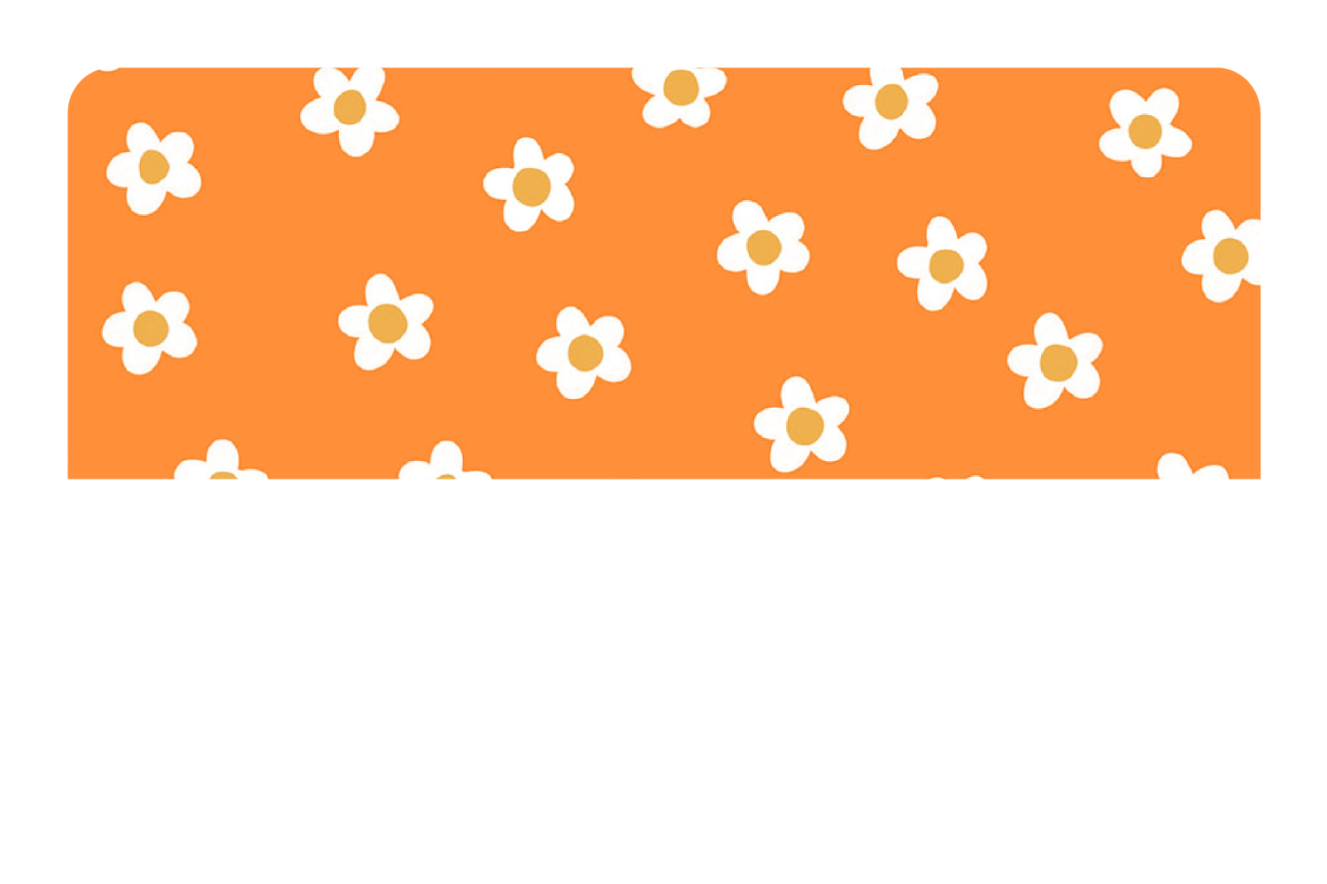 Orange Flowers - Card Covers - Charly Clements - CUCU Covers