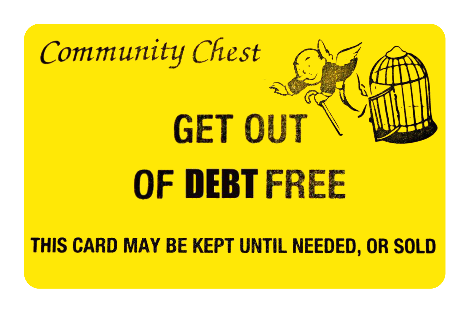 Get Out of Debt - Card Covers - Originals - CUCU Covers