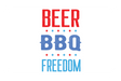 BEER, BBQ, FREEDOM - Card Covers - Crazy Guy - CUCU Covers