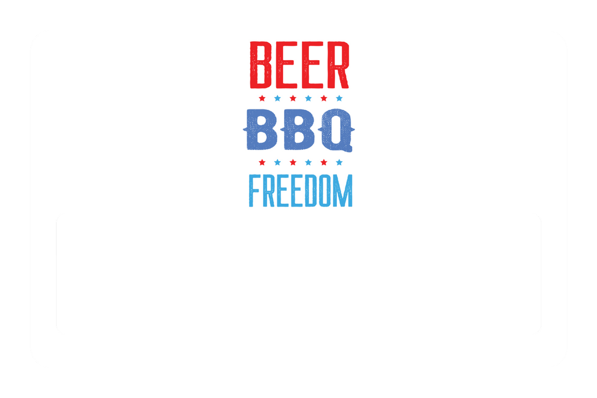 BEER, BBQ, FREEDOM - Card Covers - Crazy Guy - CUCU Covers