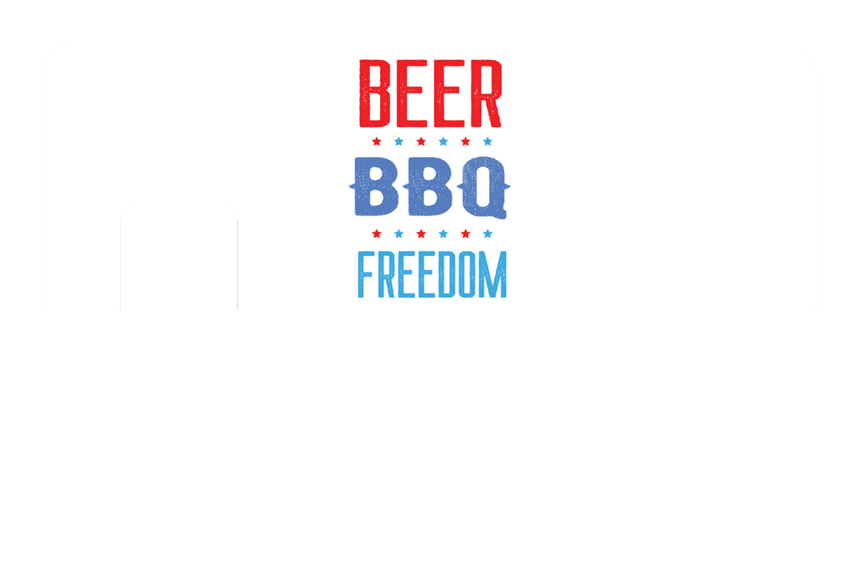 BEER, BBQ, FREEDOM - Card Covers - Crazy Guy - CUCU Covers