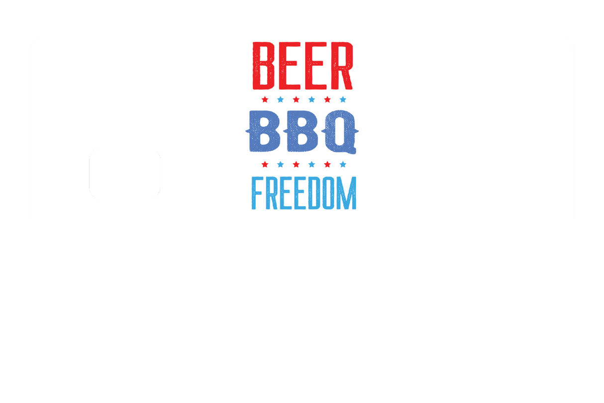 BEER, BBQ, FREEDOM - Card Covers - Crazy Guy - CUCU Covers